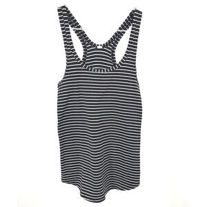 Lululemon Black White Striped Racerback Tank Top Size 6